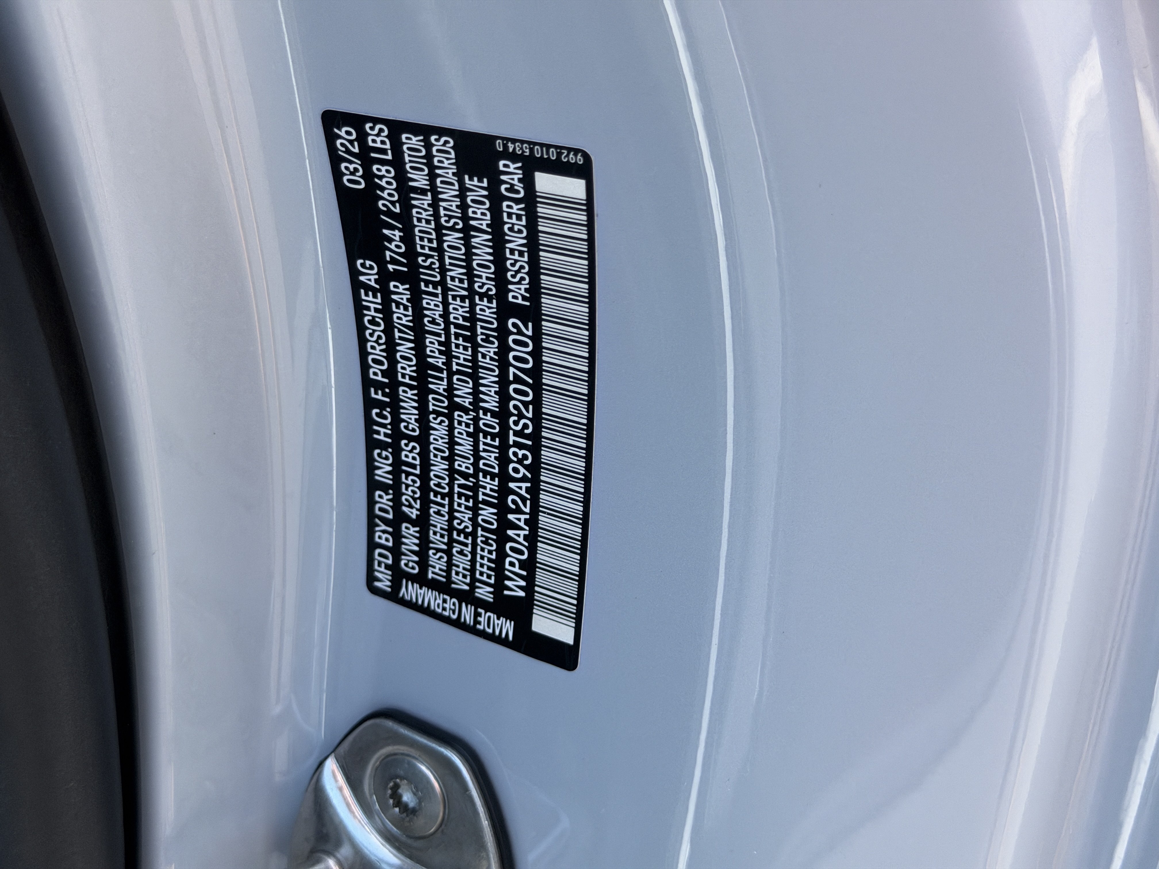 New 2026 Porsche 911 Carrera T RWD image 34