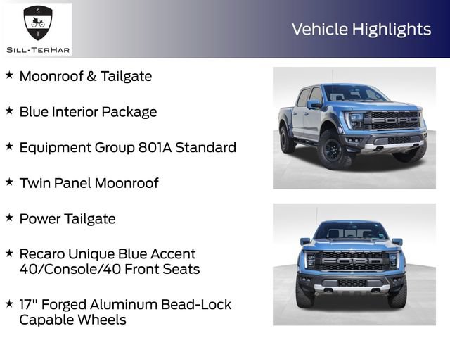Certified 2023 Ford F150 Raptor w/ Blue Interior Package AWD/4WD image 4