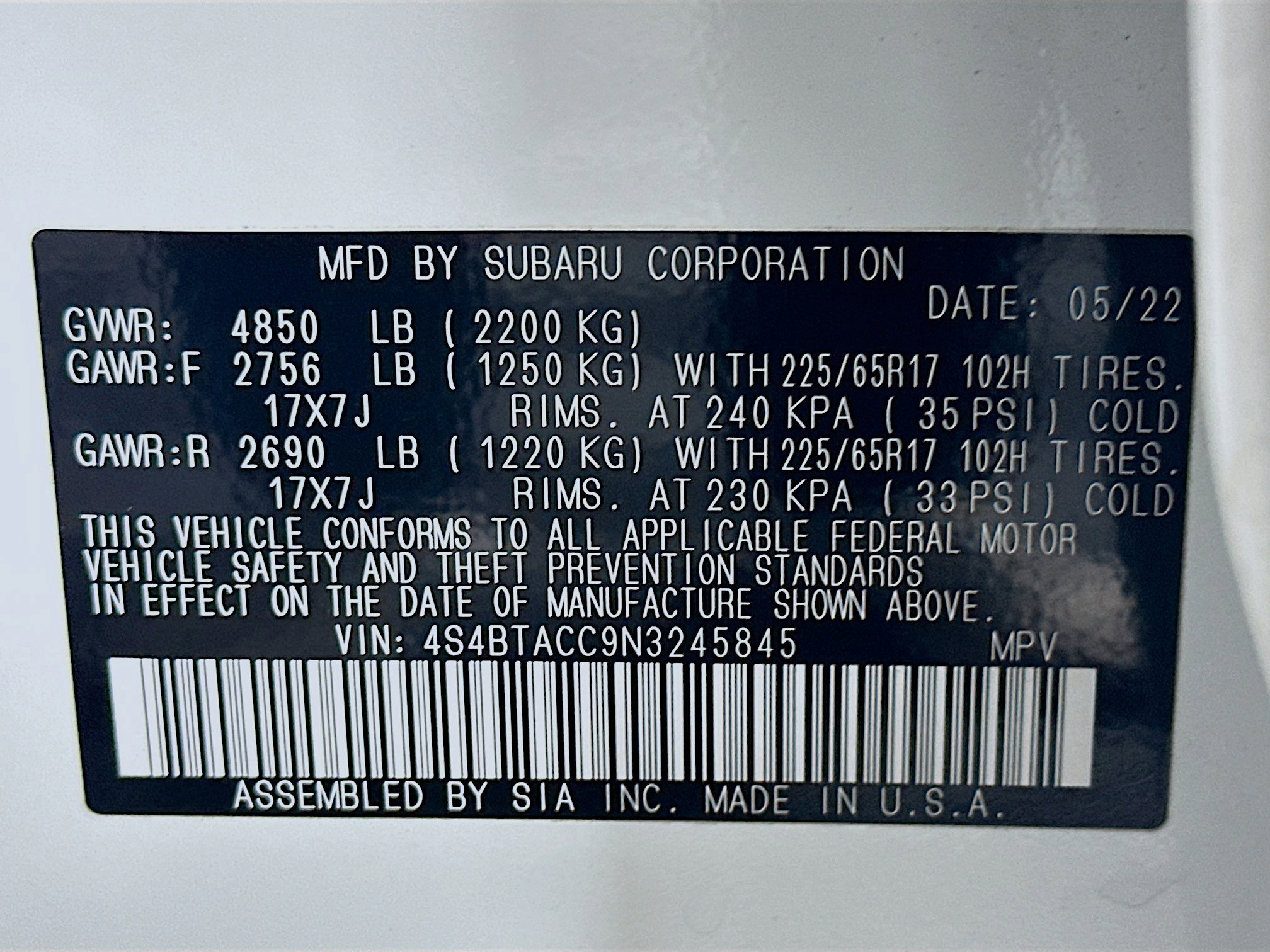 Used 2022 Subaru Outback Premium image 12