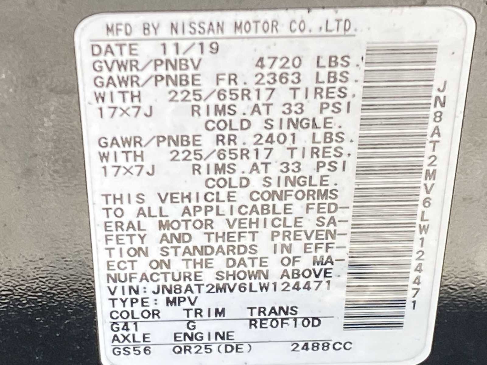 Used 2020 Nissan Rogue S w/ Special Edition Package AWD/4WD image 36