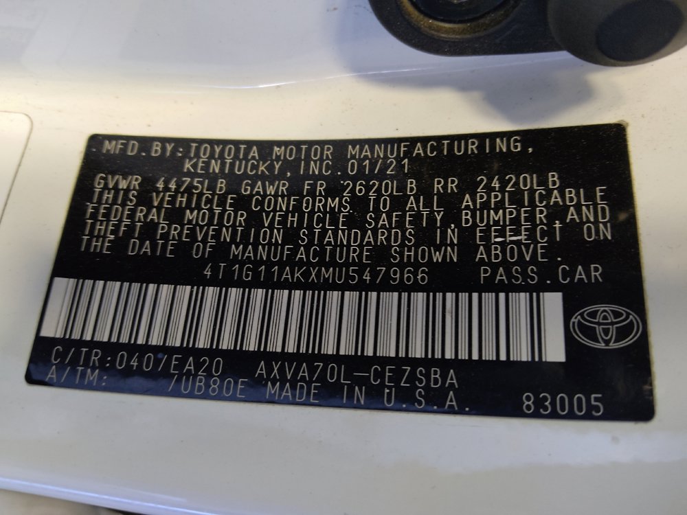Used 2021 Toyota Camry SE w/ Carpet Mat Package (TMS) FWD image 33