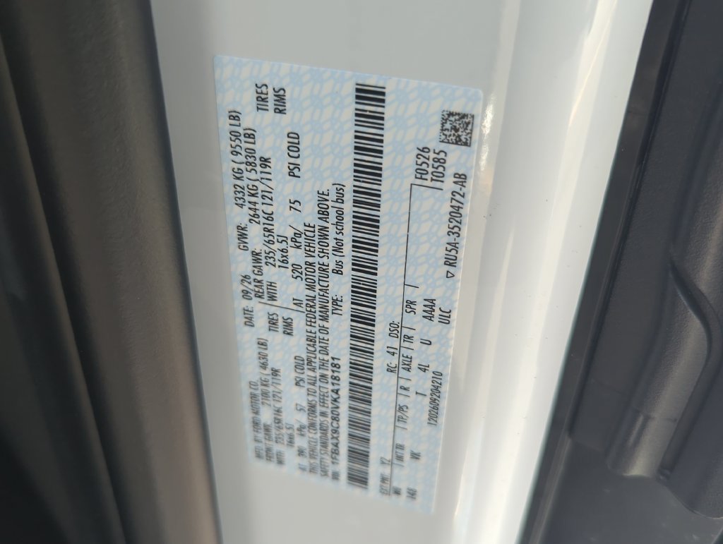New 2027 Ford Transit 350 XL AWD/4WD image 12