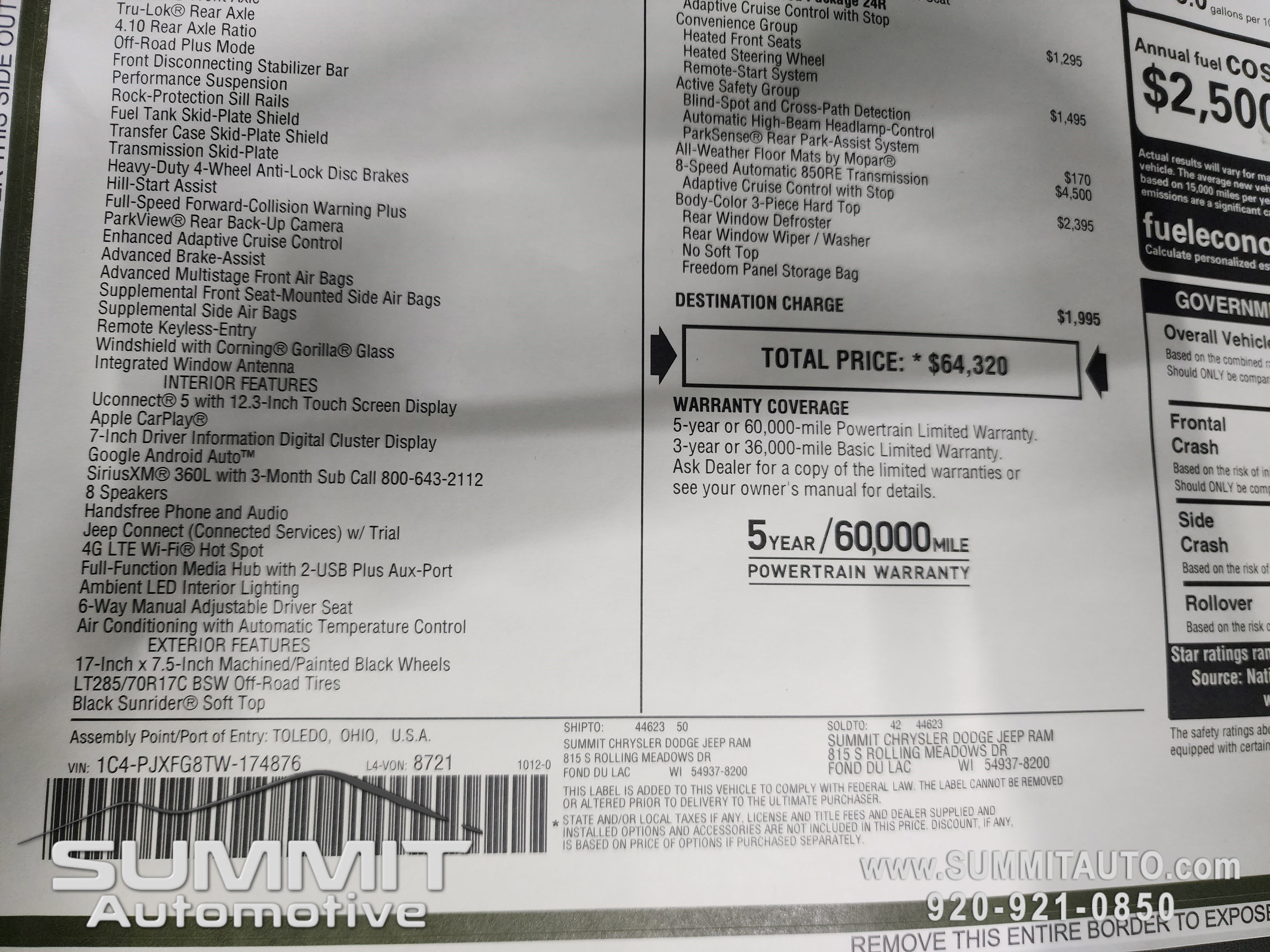 New 2026 Jeep Wrangler Unlimited Rubicon w/ Safety Group image 11