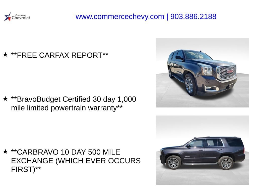 Used 2016 GMC Yukon Denali w/ Open Road Package RWD image 5