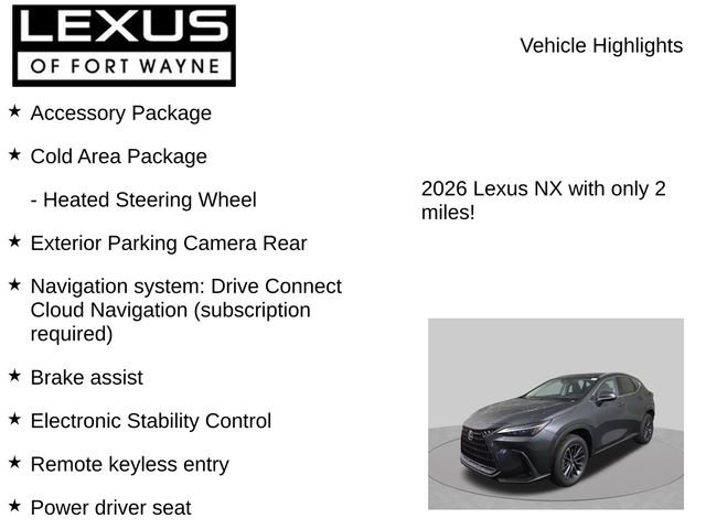 New 2026 Lexus NX 350 AWD w/ Accessory Package (2T) image 8