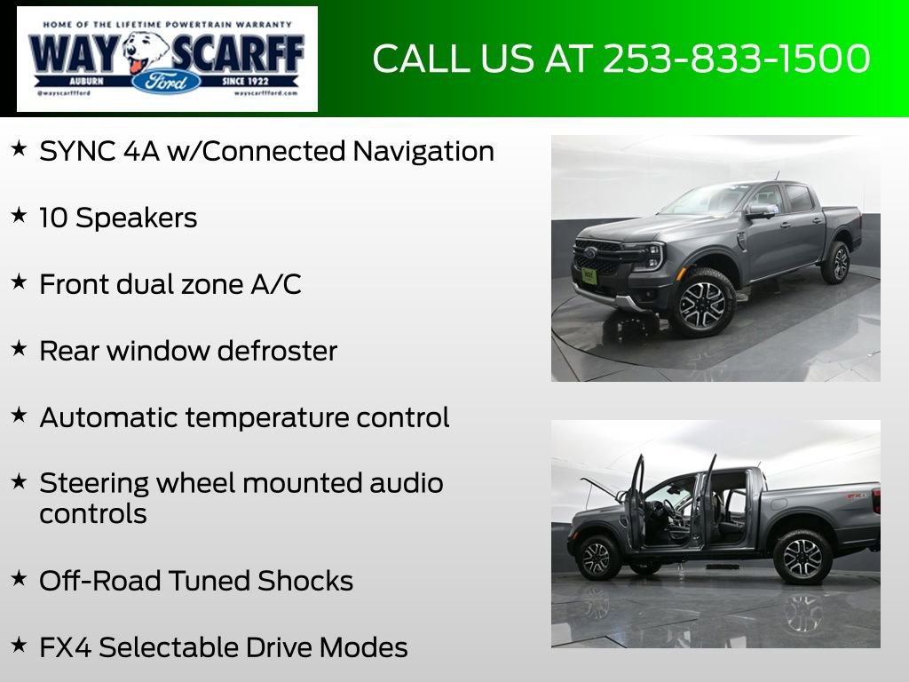 New 2025 Ford Ranger Lariat w/ FX4 Off-Road Package AWD/4WD image 25