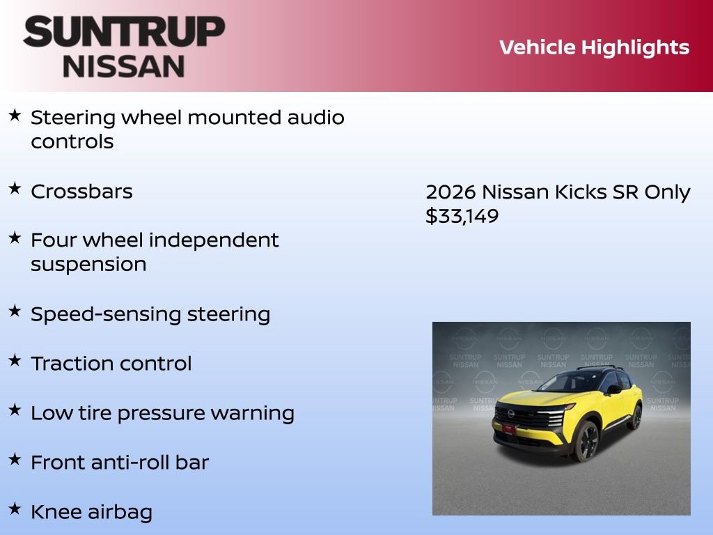 New 2026 Nissan Kicks SR w/ SR Premium Package image 16