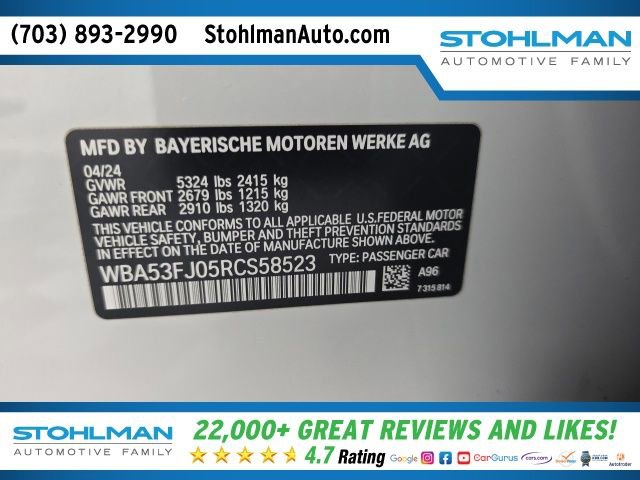 Used 2024 BMW 530i xDrive w/ Premium Package image 38