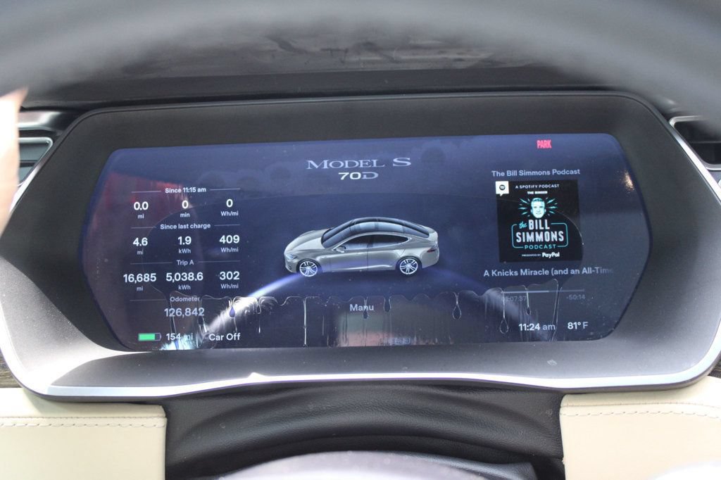 Used 2015 Tesla Model S 70D AWD/4WD image 14