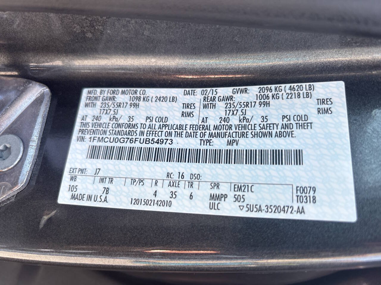Used 2015 Ford Escape SE FWD image 17