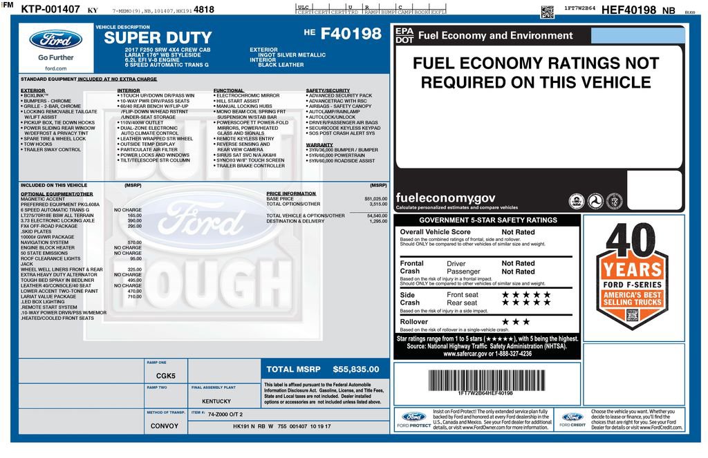 Used 2017 Ford F250 Lariat w/ Lariat Value Package image 6