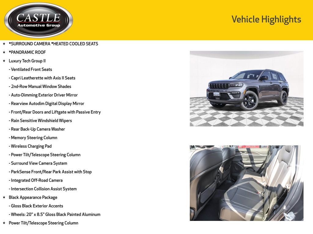 New 2025 Jeep Grand Cherokee Limited w/ Luxury Tech Group II image 3