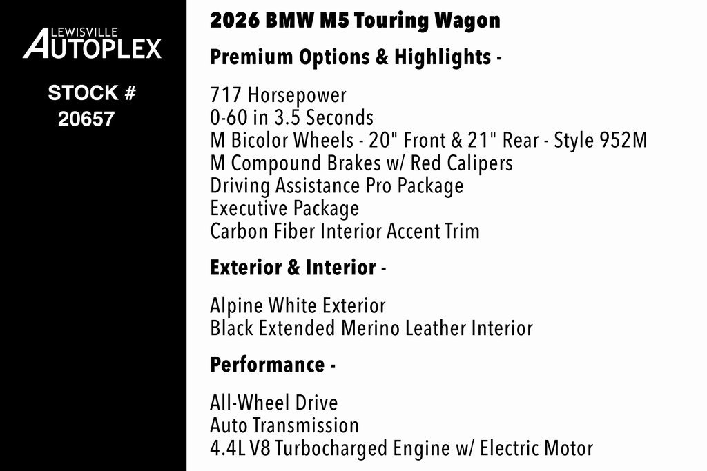 Used 2026 BMW M5 Touring image 2