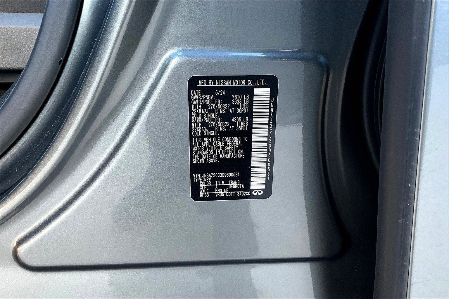 New 2025 INFINITI QX80 Autograph image 23