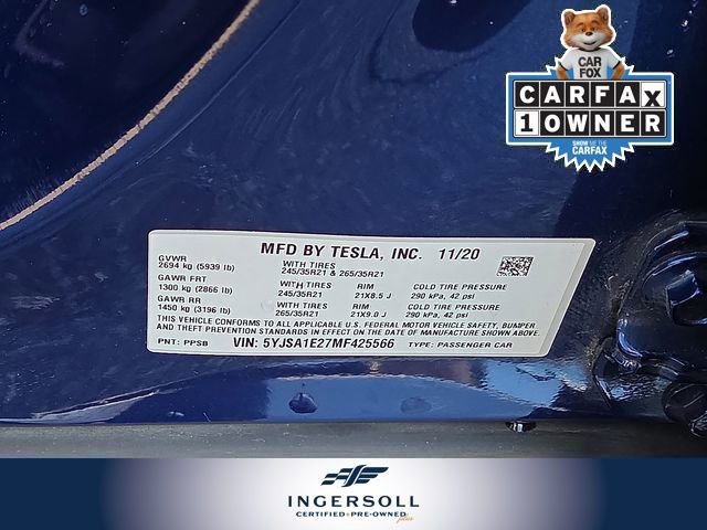 Used 2021 Tesla Model S Long Range image 39