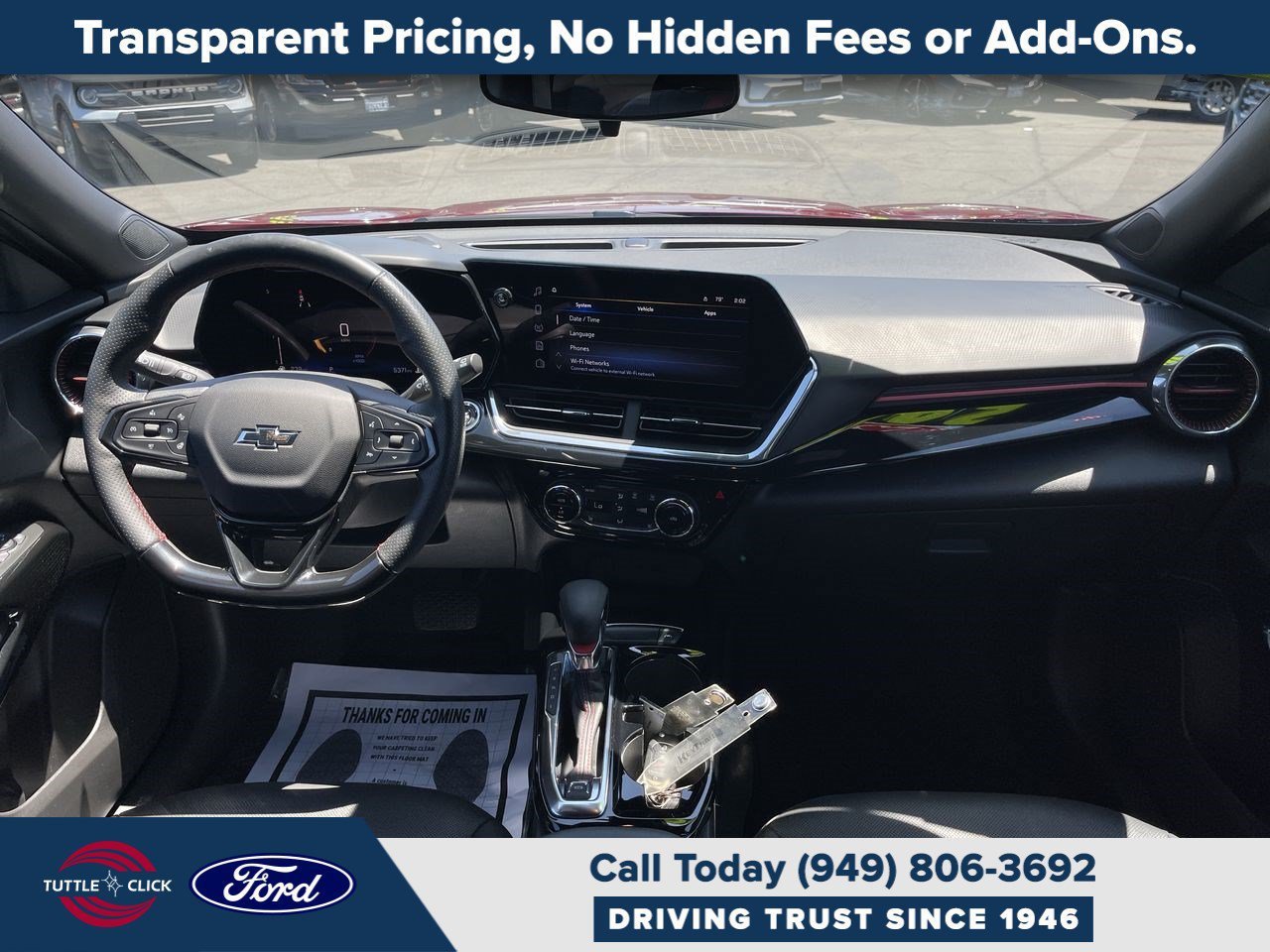 Used 2025 Chevrolet Trax RS w/ Sunroof Package FWD image 15