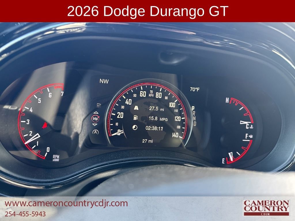 New 2026 Dodge Durango GT w/ Blacktop Package image 16