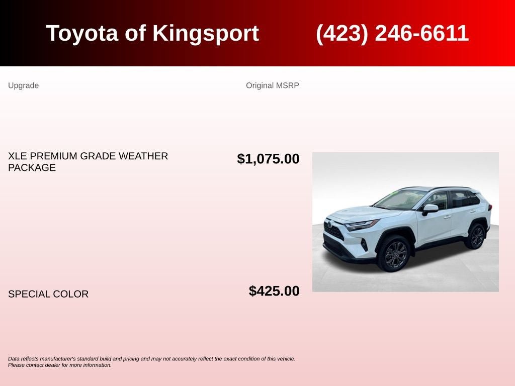 Used 2022 Toyota RAV4 XLE Premium AWD/4WD image 3