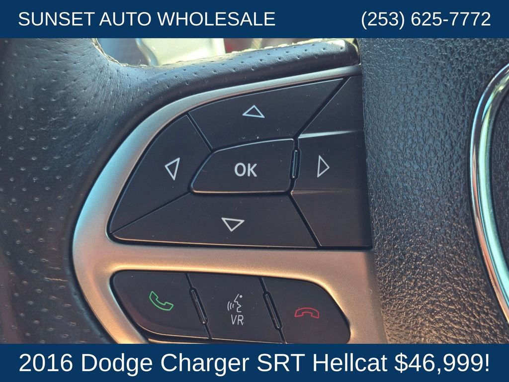 Used 2016 Dodge Charger SRT Hellcat w/ Harman/Kardon Audio Group RWD image 35