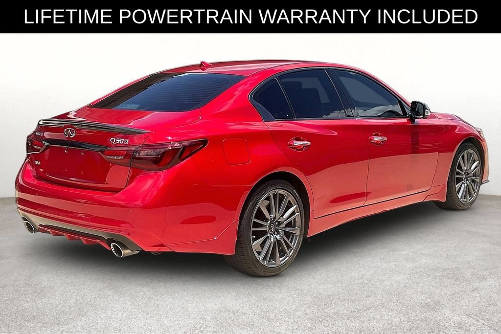 Certified 2024 INFINITI Q50 Red Sport 400 w/ Carbon Fiber Package AWD/4WD image 2