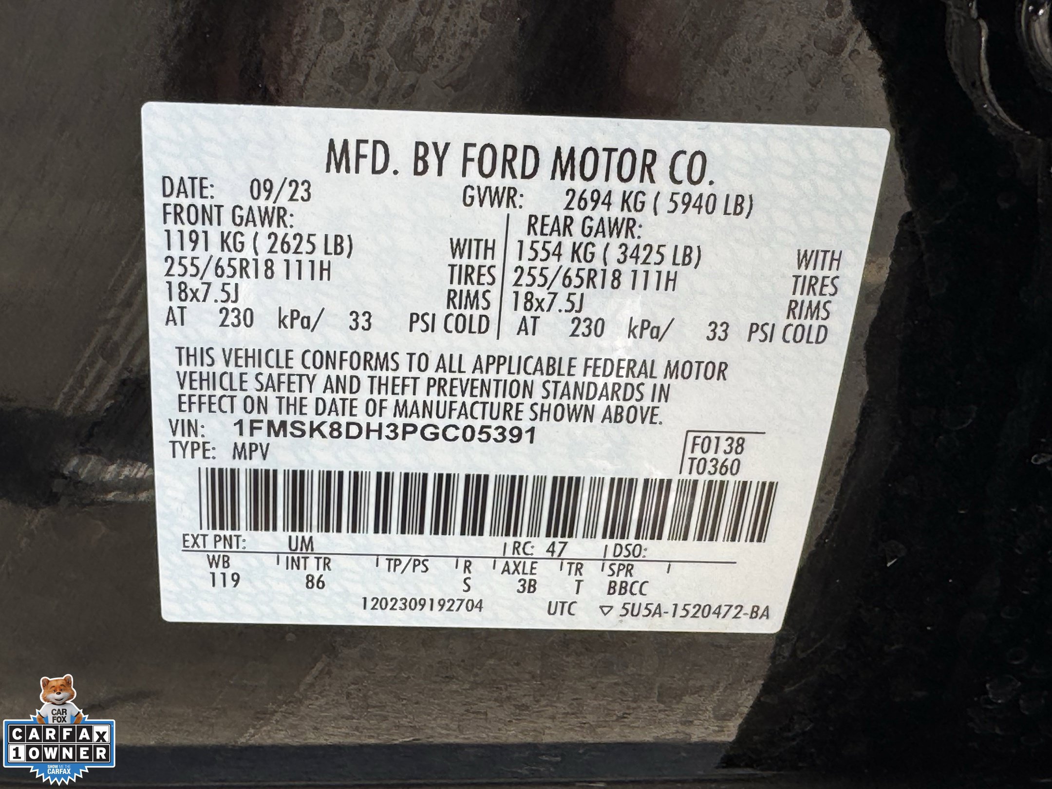 Certified 2023 Ford Explorer XLT AWD/4WD image 36