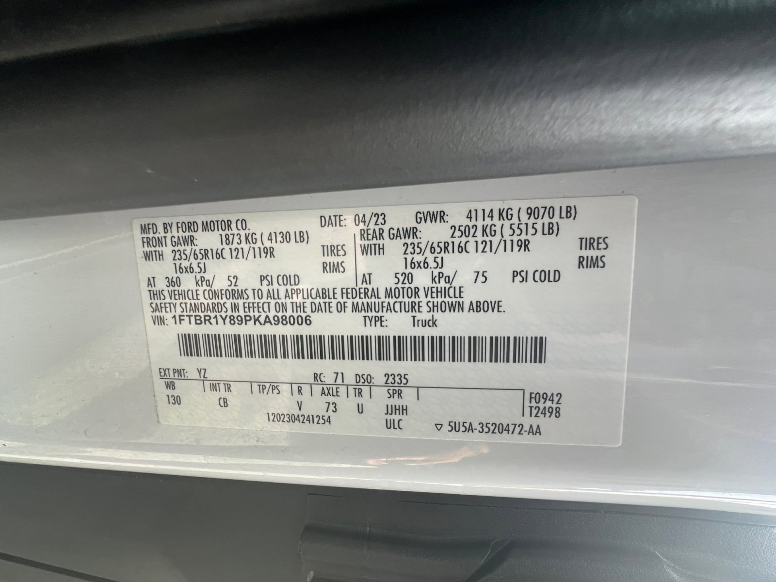 Used 2023 Ford Transit 250 Low Roof w/ Exterior Upgrade Package image 32