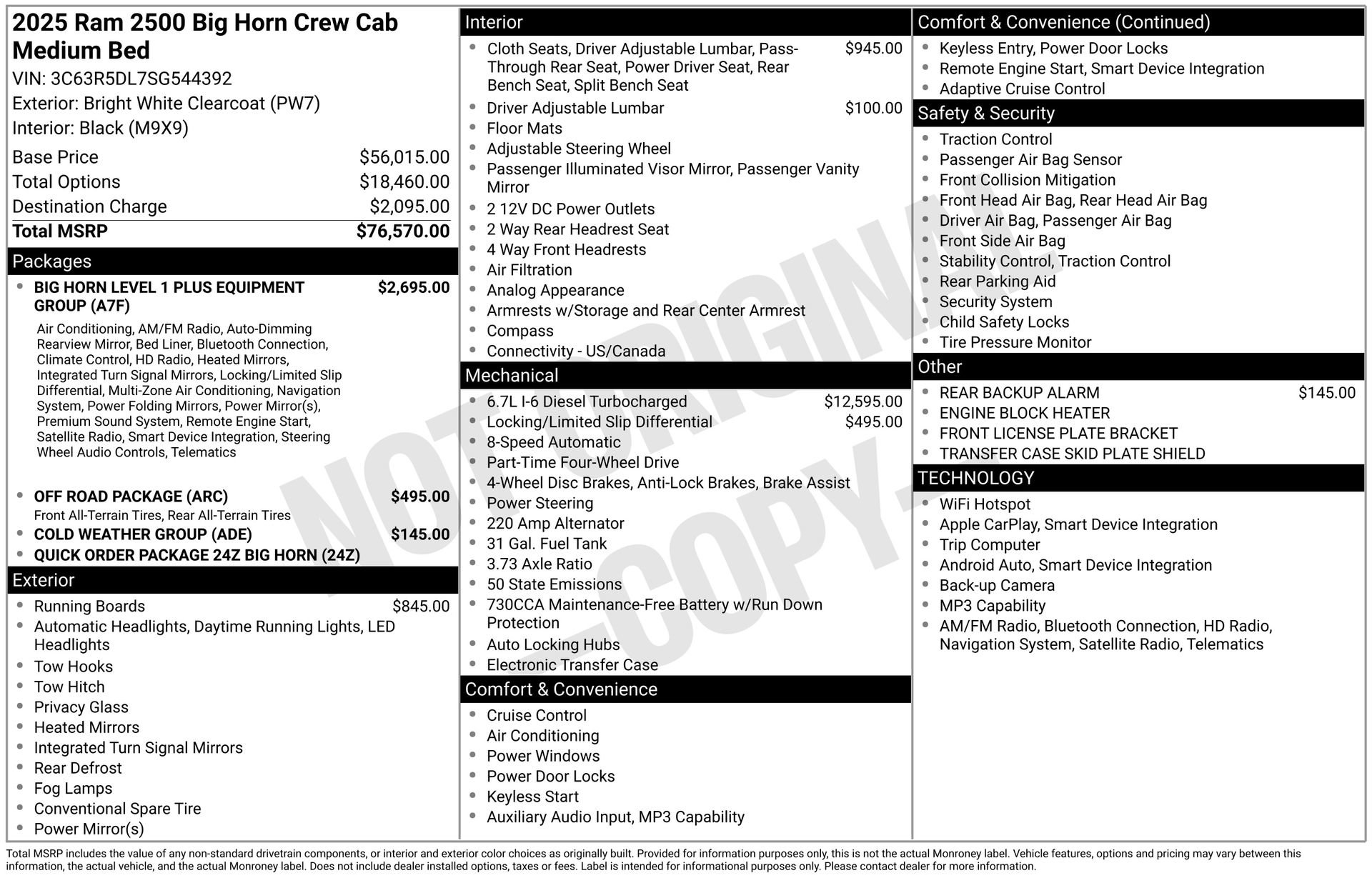 Used 2025 RAM 2500 Big Horn AWD/4WD image 32