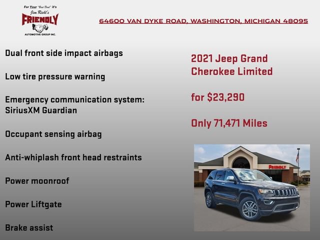 Used 2021 Jeep Grand Cherokee Limited AWD/4WD image 25