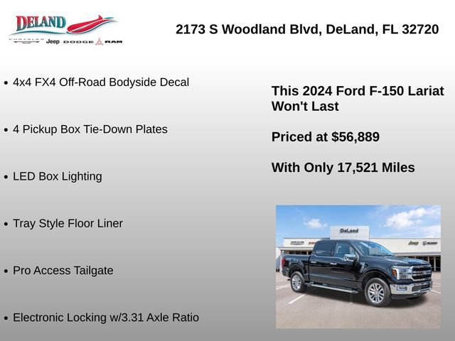 Used 2024 Ford F150 Lariat w/ Bed Utility Package AWD/4WD image 30