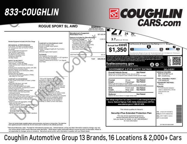 Used 2017 Nissan Rogue Sport SL w/ SL Premium Package image 1