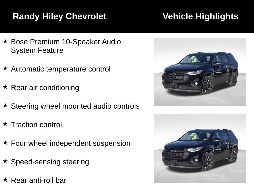 Used 2021 Chevrolet Traverse RS w/ LPO, Floor Liner Package FWD image 10