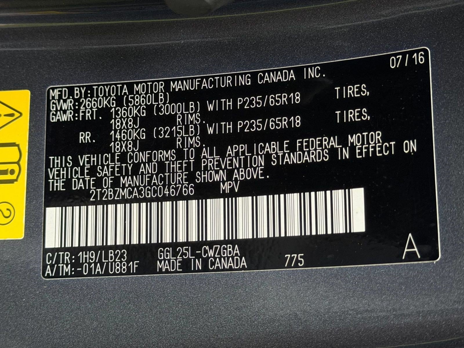 Used 2016 Lexus RX 350 AWD w/ Premium Package image 29