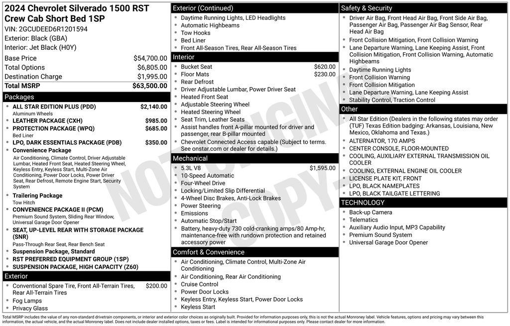 Used 2024 Chevrolet Silverado 1500 RST w/ All Star Edition Plus AWD/4WD image 2