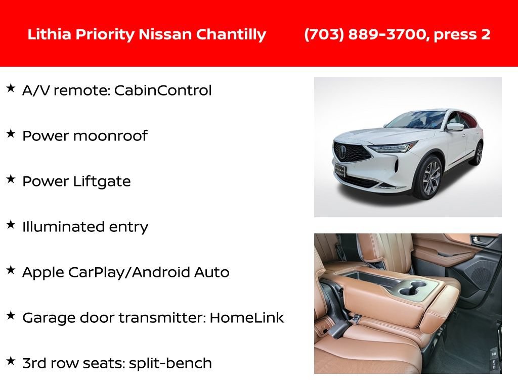 Used 2023 Acura MDX w/ Technology Package AWD/4WD image 12