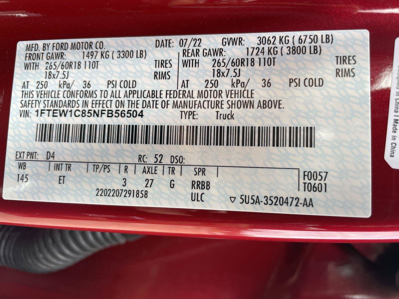 Used 2022 Ford F150 Lariat image 11