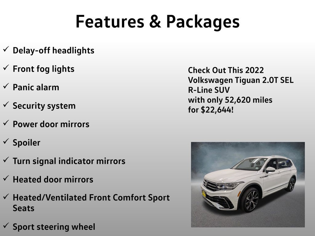 Used 2022 Volkswagen Tiguan SEL R-Line AWD/4WD image 21