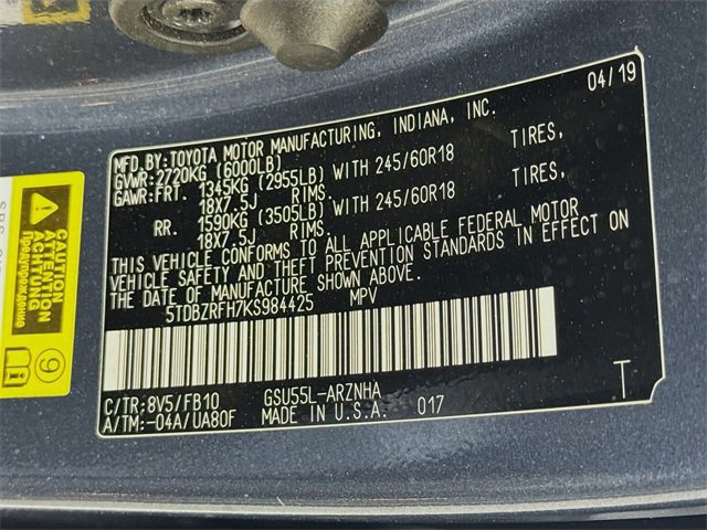 Certified 2019 Toyota Highlander LE image 31