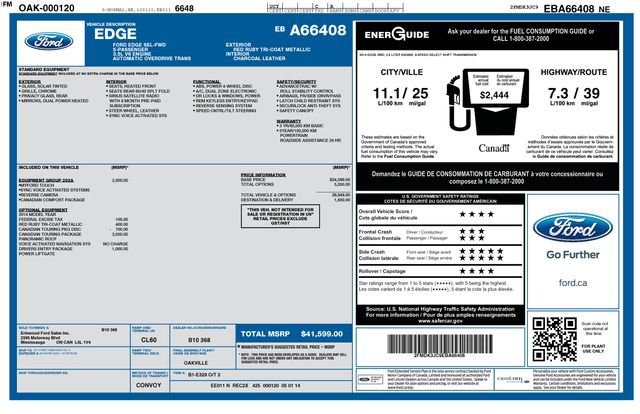 Used 2014 Ford Edge SEL w/ Canadian Touring Package image 9