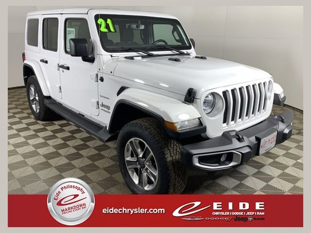 Used 2021 Jeep Wrangler Unlimited Sahara w/ Uconnect 4C Nav & Sound Group