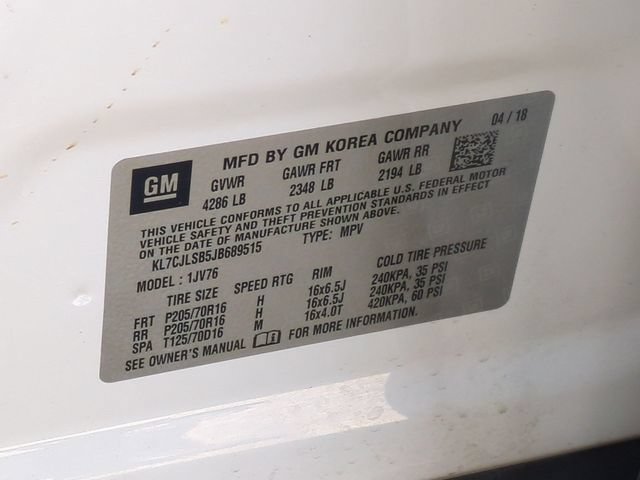 Used 2018 Chevrolet Trax LT w/ LT Convenience Package FWD image 36