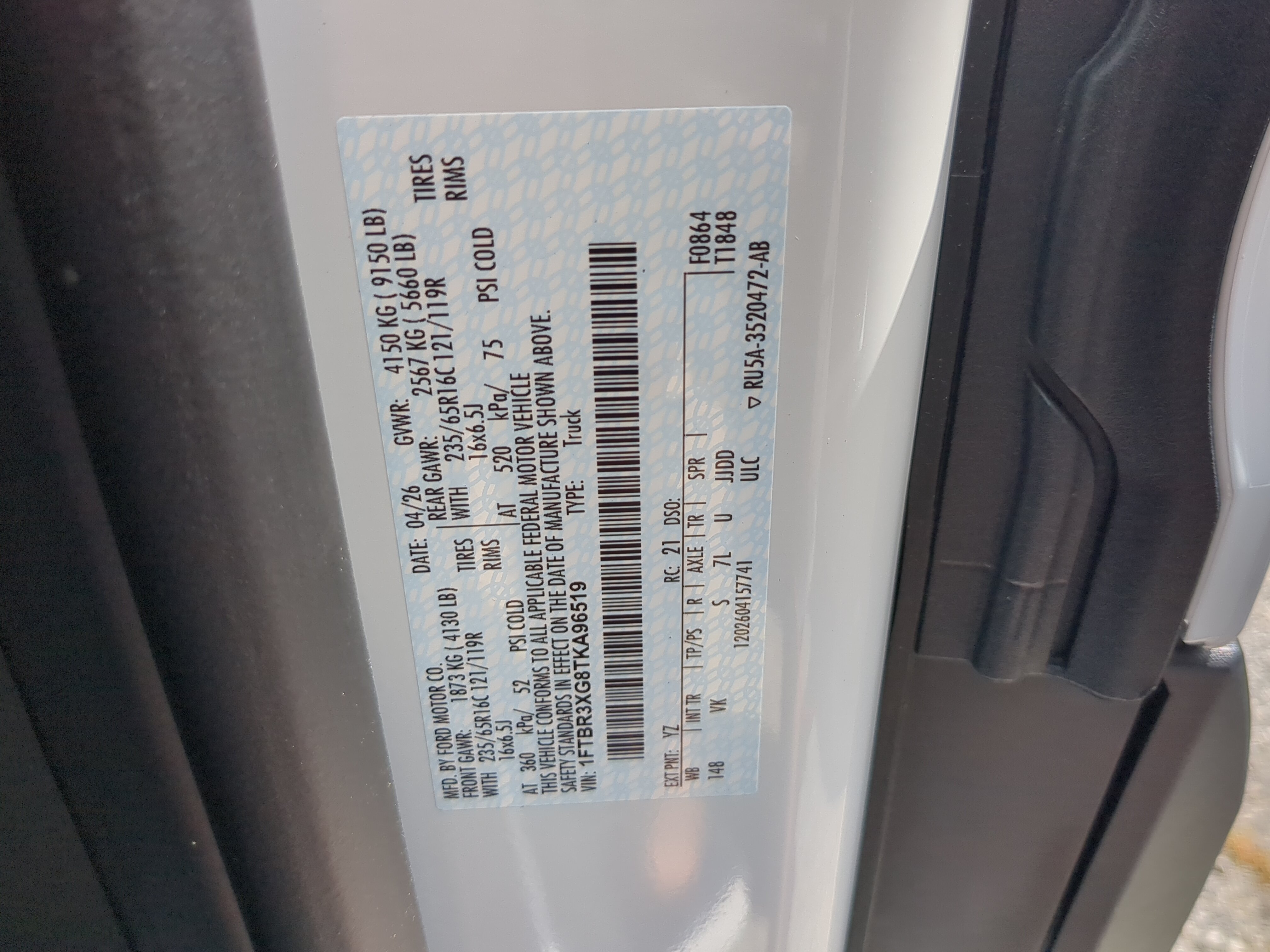 New 2026 Ford Transit 250 148 High Roof Extended RWD image 24
