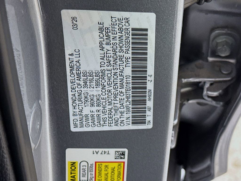 New 2026 Honda Civic Sport image 29