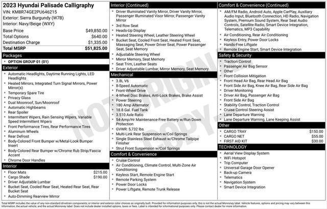 New 2023 Hyundai Palisade Calligraphy image 31