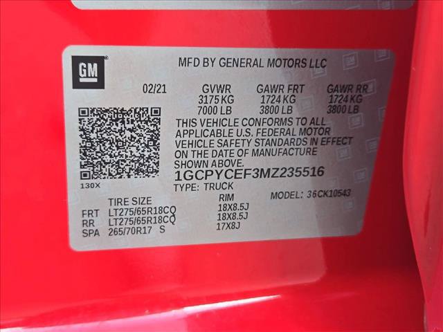 Used 2021 Chevrolet Silverado 1500 Custom Trail Boss w/ LPO, Dark Essentials Package AWD/4WD image 23