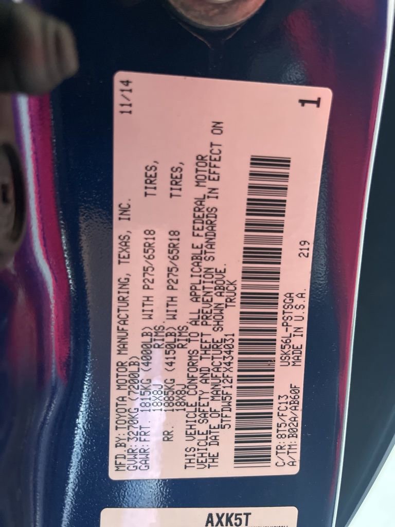 Used 2015 Toyota Tundra SR5 w/ SR5 Upgrade Package image 86