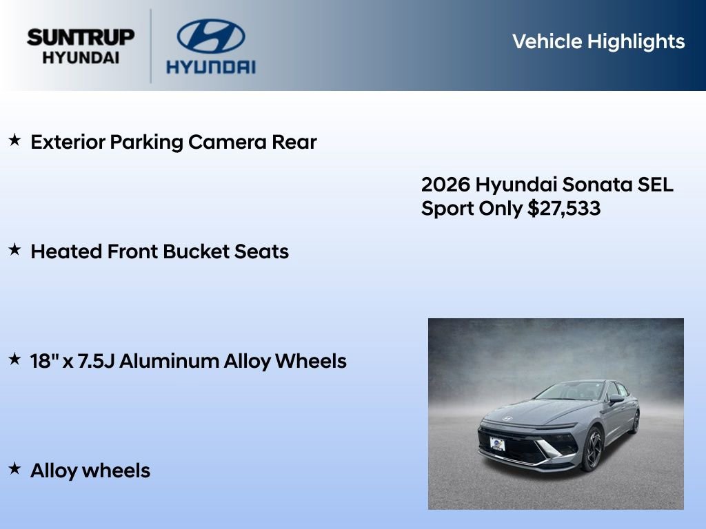 New 2026 Hyundai Sonata SEL FWD image 7