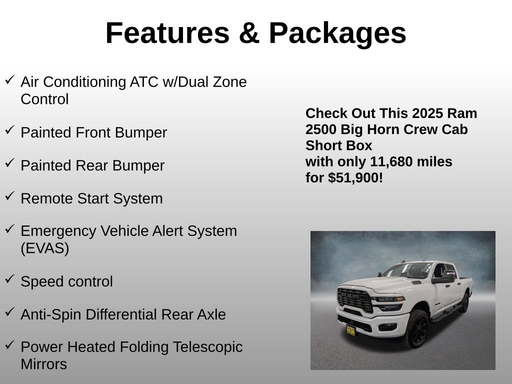 Used 2025 RAM 2500 Big Horn AWD/4WD image 8