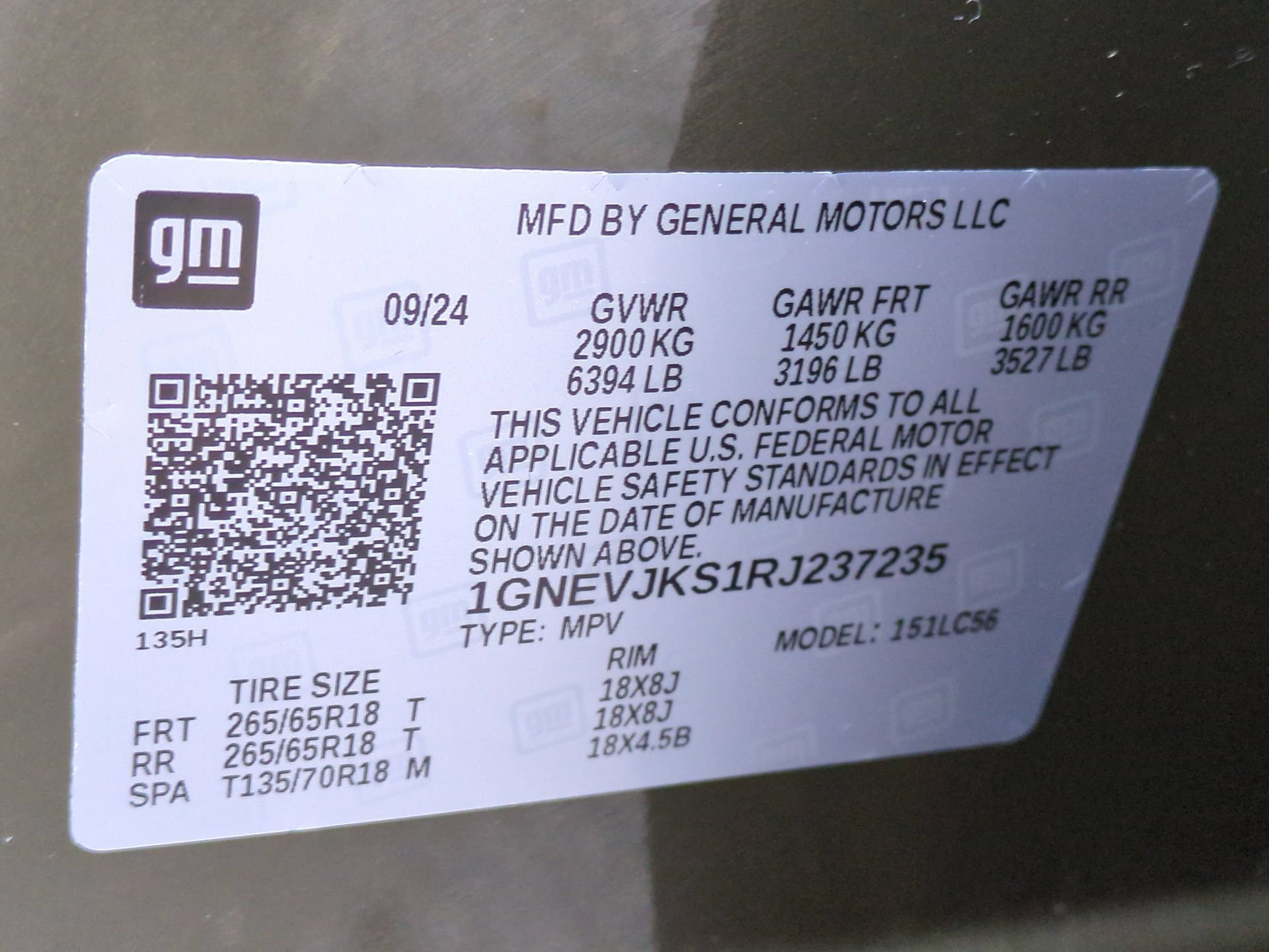 Certified 2024 Chevrolet Traverse Z71 w/ LPO, Floor Liner Package AWD/4WD image 32