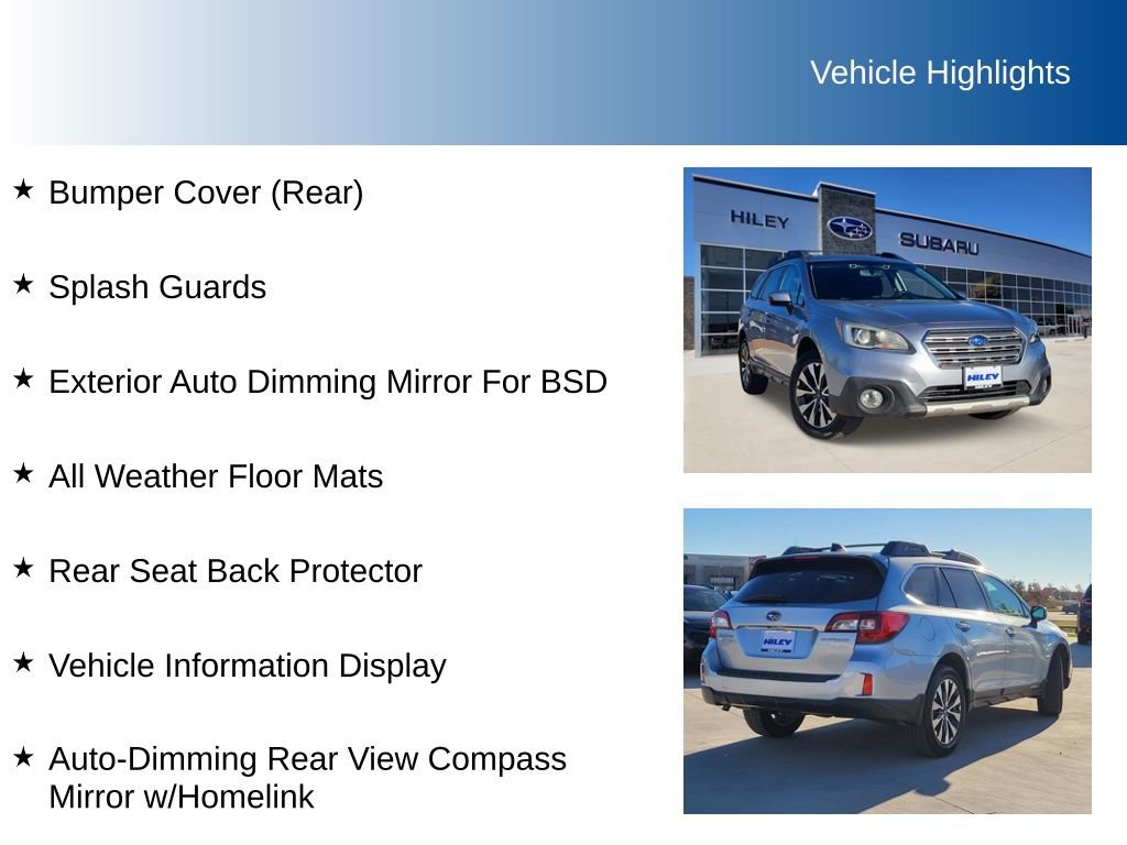 Used 2016 Subaru Outback 2.5i Limited image 10