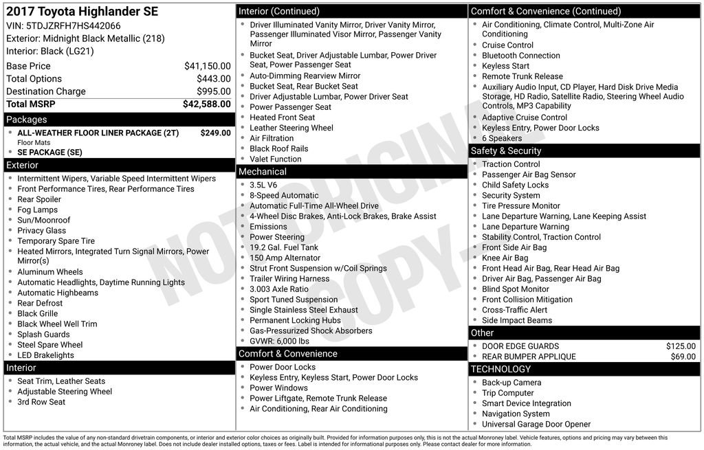 Used 2017 Toyota Highlander SE AWD/4WD image 23